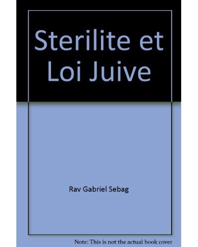 Sterilite et loi juive