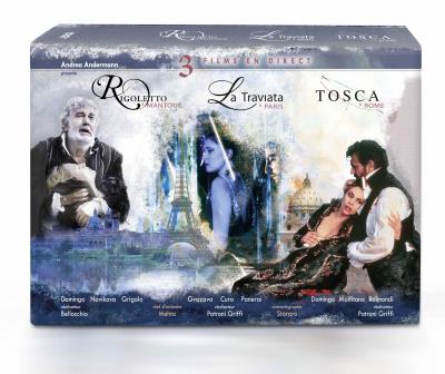 Rigoletto à Mantoue La Traviata à Paris Tosca à Rome DVD