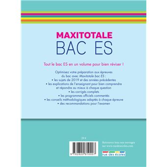 Bac ES 2020 tout-en-un