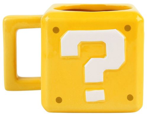 Mug céramique en forme de Question Block