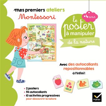Coffret Montessori poster à manipuler de la nature