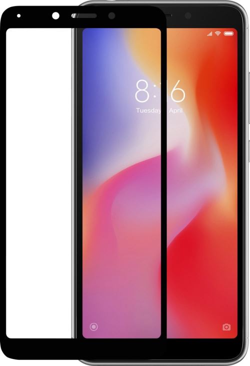 Azuri Tempered Glass Black Screen Protector voor Xiaomi Redmi 6A