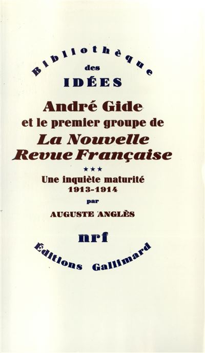 Une inquiète maturité 1913-1914
