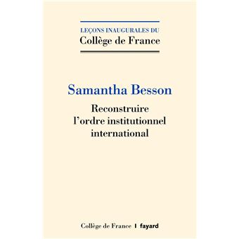 Reconstruire l'ordre institutionnel international
