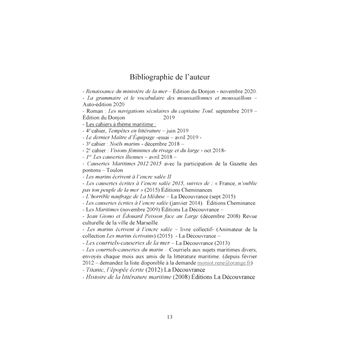 Dictionnaire chronologique des écrivains de la mer
