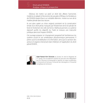 Droit pénal OHADA