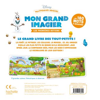 DISNEY BABY - Mes Premiers Imagiers - Mon grand imagier des premières notions