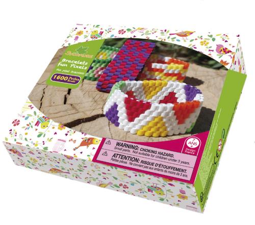 Kit créatif Au Sycomore Lovely Box Bracelets Fun Pixels