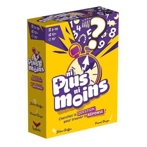 Jeux De société Ni Plus Ni Moins