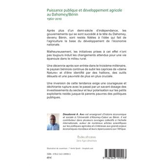 Puissance publique et développement agricole au Dahomey / Bénin 1960-2010
