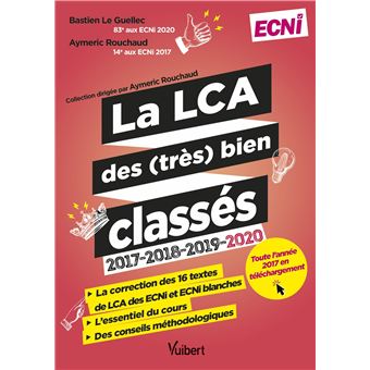 La LCA des (très) bien classés 2017-2018-2019-2020