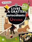 Livre à gratter avec autocollants - Chevaux