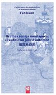 Brumes sur les montagnes, à l'aube d'un jour d'automne