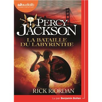 Couverture de Percy Jackson, t 4 CD : la bataille du labyrinthe