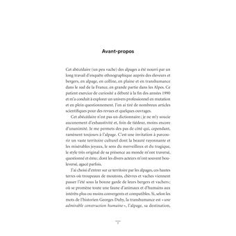 Abécédaire un peu vache des alpages