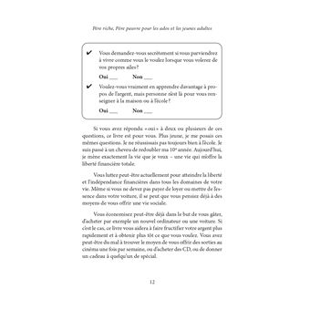 Père riche, père pauvre pour les ados et les jeunes adultes