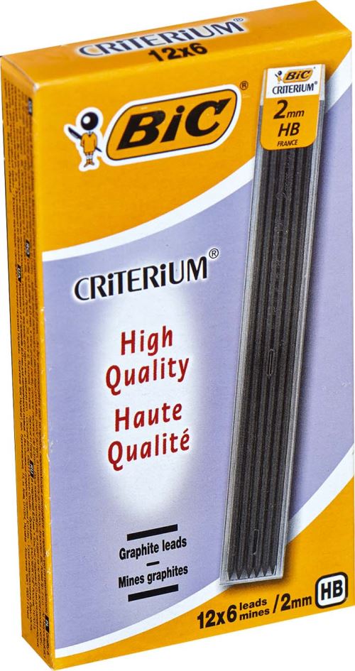 Etui de 6 mines Bic Criterium HB 2 mm