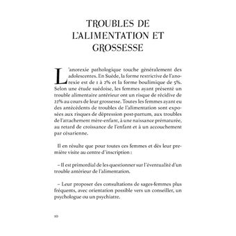 Rôle des troubles alimentaires pendant la grossesse