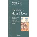 Le droit dans l'ecole