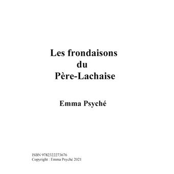 Les frondaisons du Père-Lachaise