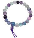 Bracelet mala tibétain - Fluorite