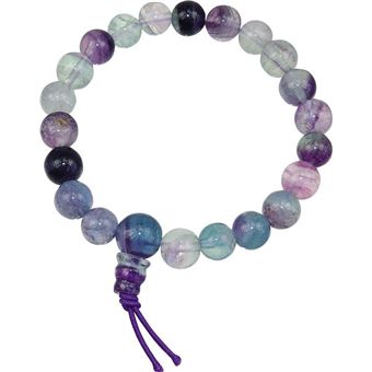 Bracelet mala tibétain - Fluorite
