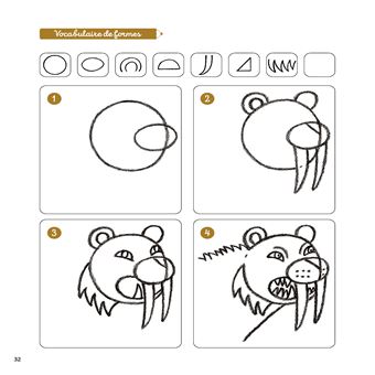 Mon grand livre J apprends à dessiner tous les animaux