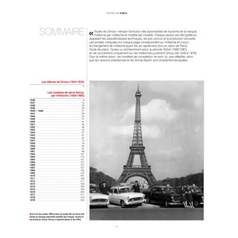 Toutes les Simca - 1934-1980
