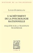 L'achèvement de la psychologie rationnelle