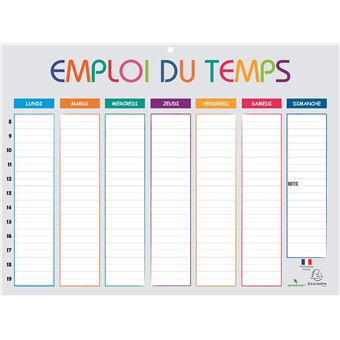 Exacompta - Calendrier Multicolore 29,5 x 22 cm Septembre 2023 à