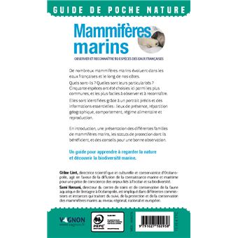 Mammifères marins. Observer et reconnaître 50 espèces des eaux françaises