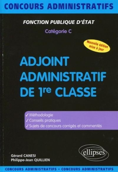 Adjoint administratif Catégorie C