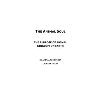 The animal soul