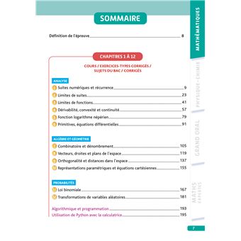 Objectif BAC Ma compil' de spécialités Maths et Physique-Chimie + Grand Oral + option Maths expertes