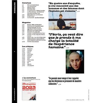 Les Inrockuptibles N°17 : 2023 on fait quoi ?! - fev 2023