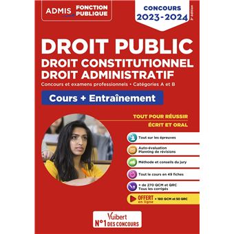 Droit Public Droit Constitutionnel Droit Administratif Cours Et Entrainement Categories A Et B Concours 2021 2022 2021 Broche Olivier Bellego Frederic Ingelaere Pierre Brice Lebrun Achat Livre Ou Ebook Fnac