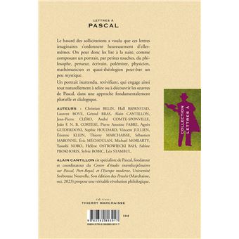 Lettres à Pascal
