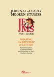Journal of early modern studies 1/2012  shaping the republic of letters
