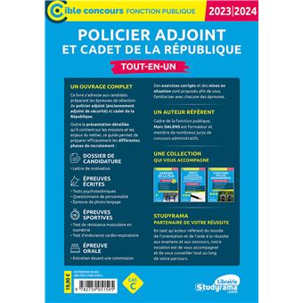 Policier adjoint et cadet de la République – Tout-en-un (Catégorie C – Concours 2023)