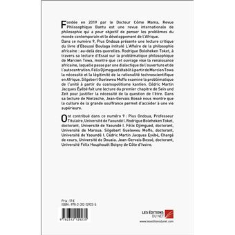 Revue Philosophique Bantu