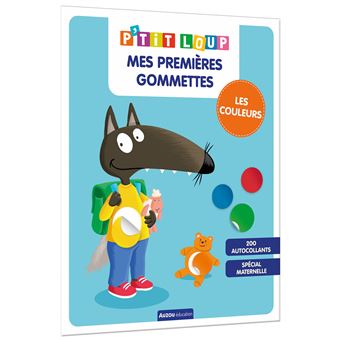 Mes premières gommettes p'tit loup - les couleurs