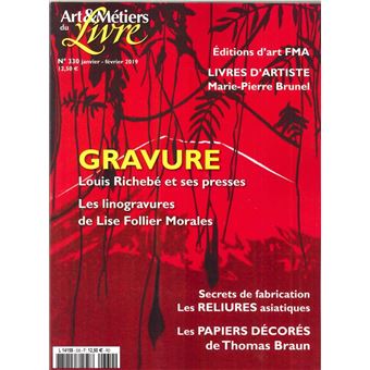 Art et métiers du livre N°330 Gravure - janvier/février 2019