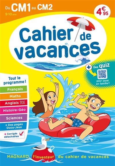 Cahier de vacances été 2020 du CM1 vers le CM2 9-10 ans