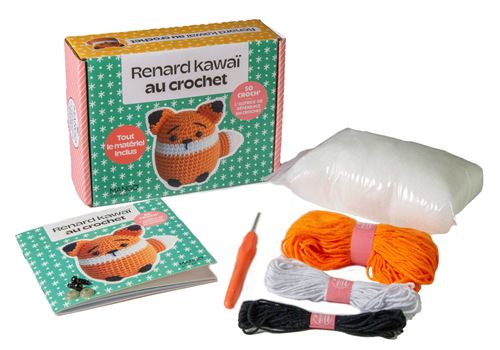 Trio De Paniers Crochetés Main – Forme Renard, Couleur Moutarde, Acrylique