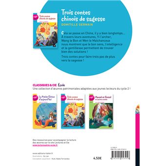 Classiques & Cie Ecole Cycle 2 - Trois contes chinois de sagesse