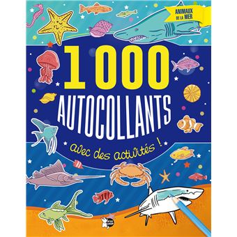 Animaux de la mer 1000 autocollants avec des activités