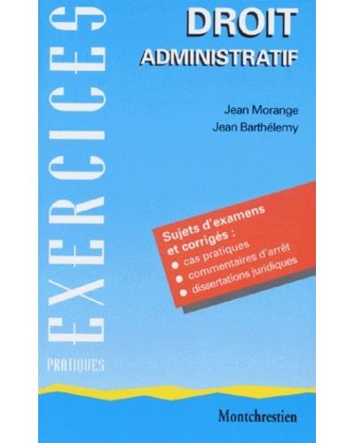 Droit administratif général - morange j. Barthélemy j. - (donnée non spécifiée)