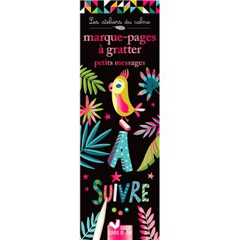 Marque-pages à gratter - petits messages