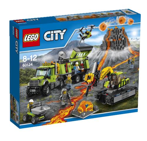 LEGO® City 60124 La base d'exploration du volcan
