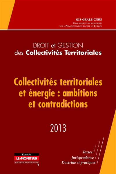 Droit et gestion des collectivités territoriales - 2013 -  Collectif - broché